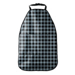 Steel Blue And Black Buffalo Check Print Car Seat Organizers