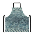 Steel Blue Snakeskin Print Apron
