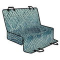 Steel Blue Snakeskin Print Pet Car Back Seat Cover