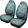 Steel Blue Snakeskin Print Universal Fit Car Seat Covers