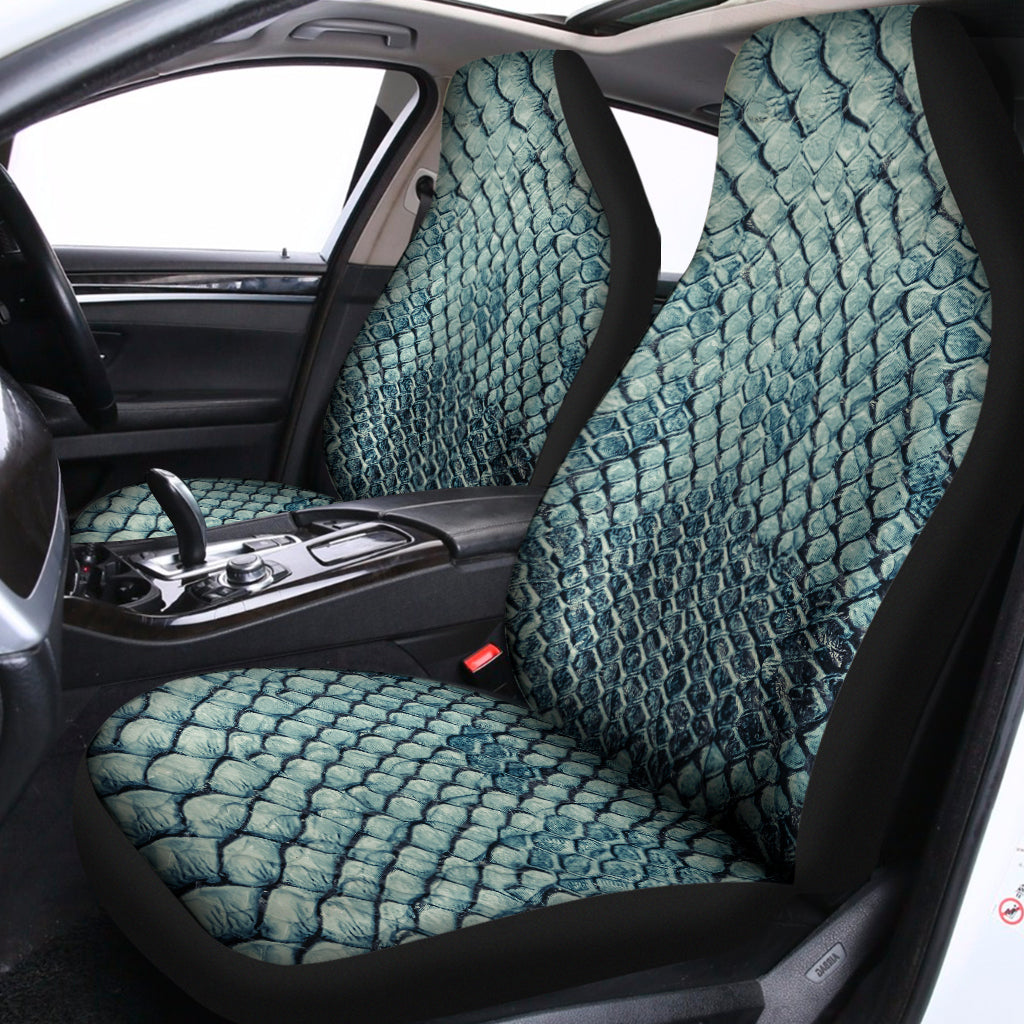 Steel Blue Snakeskin Print Universal Fit Car Seat Covers
