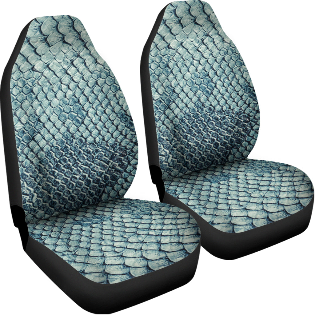 Steel Blue Snakeskin Print Universal Fit Car Seat Covers