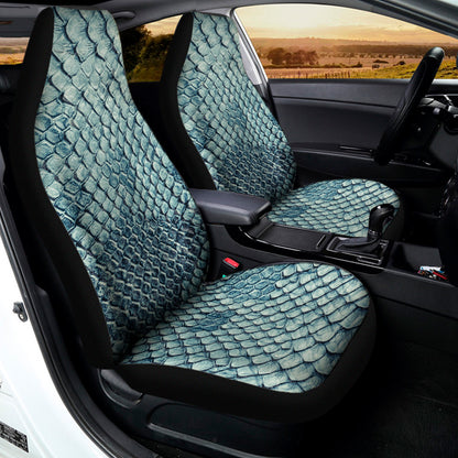 Steel Blue Snakeskin Print Universal Fit Car Seat Covers