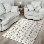 Stethoscope Sign Pattern Print Area Rug