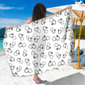 Stethoscope Sign Pattern Print Beach Sarong Wrap