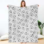 Stethoscope Sign Pattern Print Blanket