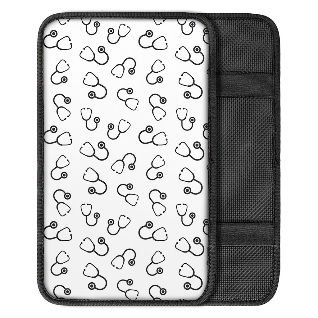 Stethoscope Sign Pattern Print Car Center Console Cover