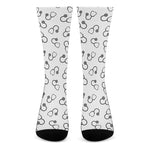 Stethoscope Sign Pattern Print Crew Socks