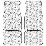 Stethoscope Sign Pattern Print Front and Back Car Floor Mats