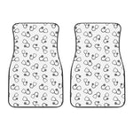Stethoscope Sign Pattern Print Front Car Floor Mats
