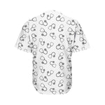 Stethoscope Sign Pattern Print Men's Baseball Jersey