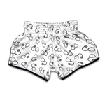 Stethoscope Sign Pattern Print Muay Thai Boxing Shorts