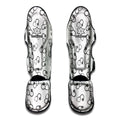 Stethoscope Sign Pattern Print Muay Thai Shin Guards