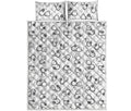 Stethoscope Sign Pattern Print Quilt Bed Set
