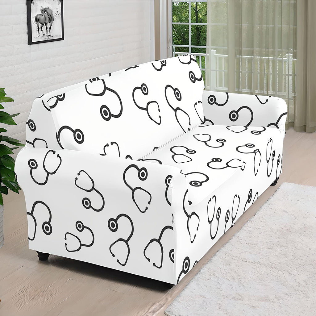 Stethoscope Sign Pattern Print Sofa Cover