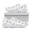 Stethoscope Sign Pattern Print White Running Shoes