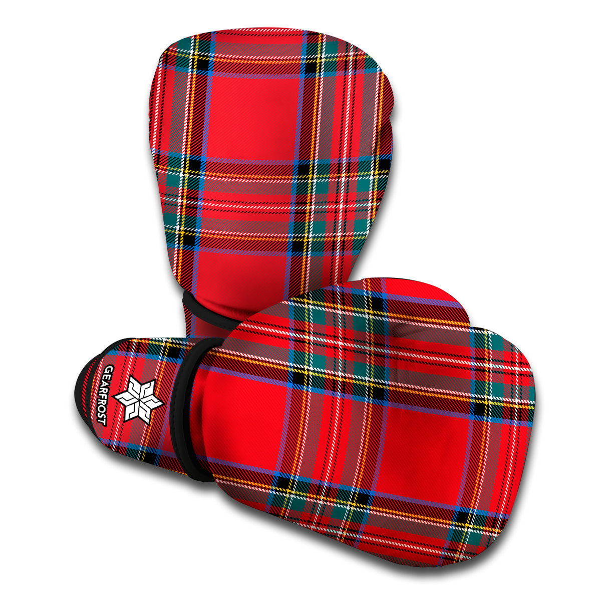 Stewart Tartan Scottish Pattern Print Boxing Gloves