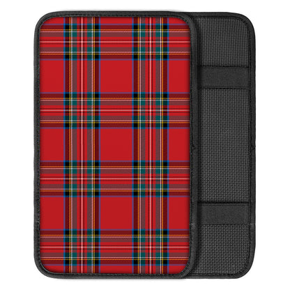 Stewart Tartan Scottish Pattern Print Car Center Console Cover
