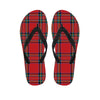 Stewart Tartan Scottish Pattern Print Flip Flops