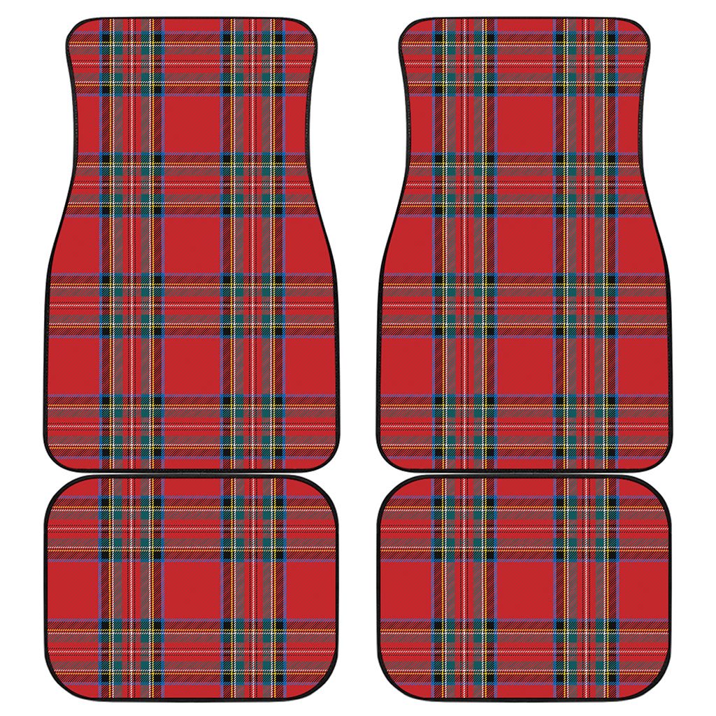 Stewart Tartan Scottish Pattern Print Front and Back Car Floor Mats