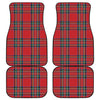 Stewart Tartan Scottish Pattern Print Front and Back Car Floor Mats