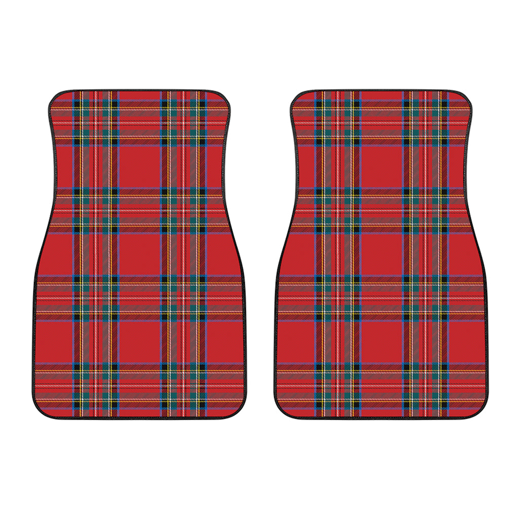 Stewart Tartan Scottish Pattern Print Front Car Floor Mats
