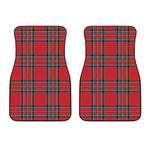 Stewart Tartan Scottish Pattern Print Front Car Floor Mats