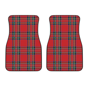 Stewart Tartan Scottish Pattern Print Front Car Floor Mats