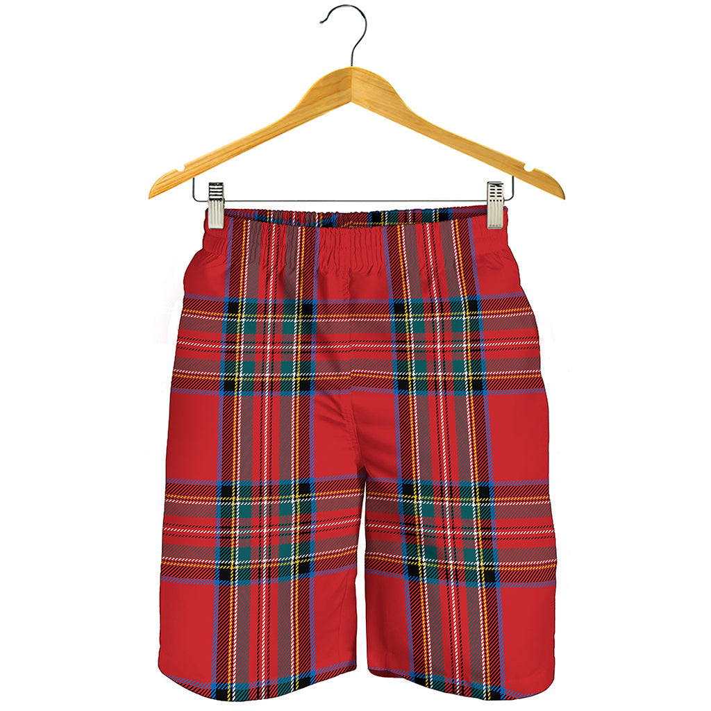 Stewart Tartan Scottish Pattern Print Men's Shorts