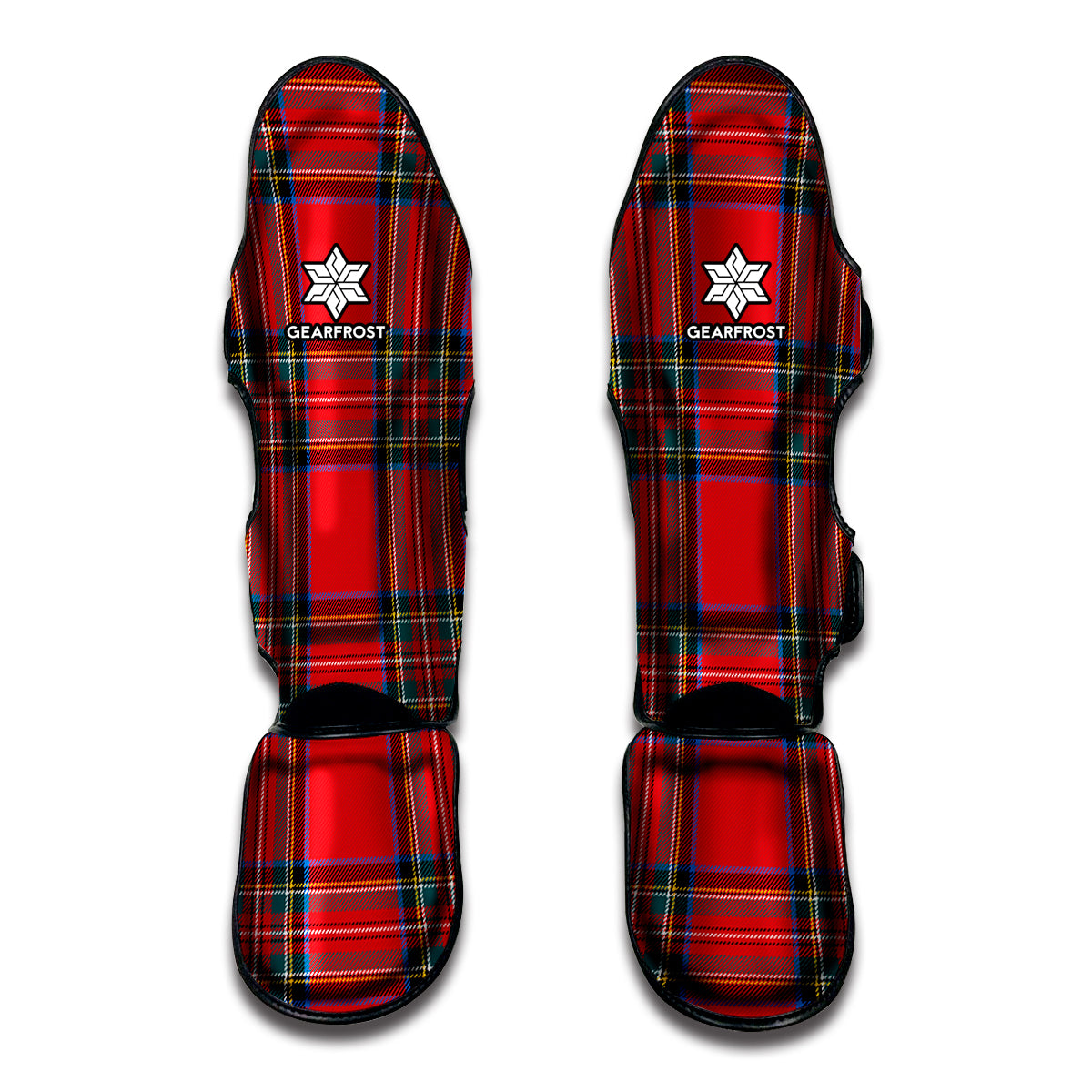 Stewart Tartan Scottish Pattern Print Muay Thai Shin Guard