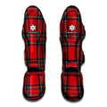 Stewart Tartan Scottish Pattern Print Muay Thai Shin Guards
