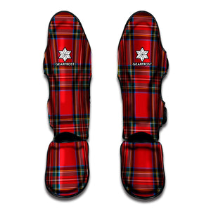 Stewart Tartan Scottish Pattern Print Muay Thai Shin Guard