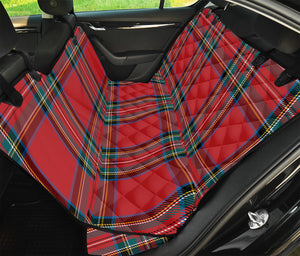 Stewart Tartan Scottish Pattern Print Pet Car Back Seat Cover