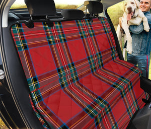 Stewart Tartan Scottish Pattern Print Pet Car Back Seat Cover