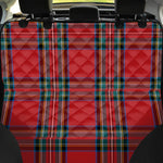 Stewart Tartan Scottish Pattern Print Pet Car Back Seat Cover