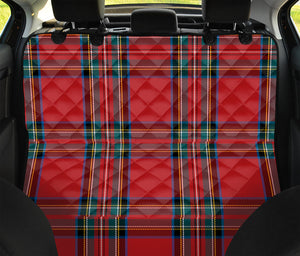 Stewart Tartan Scottish Pattern Print Pet Car Back Seat Cover