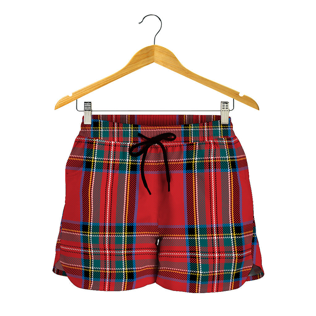 Stewart Tartan Scottish Pattern Print Women's Shorts