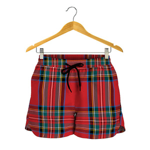 Stewart Tartan Scottish Pattern Print Women's Shorts