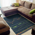 Stock Candlestick And Indicators Print Floor Mat