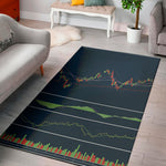 Stock Candlestick And Indicators Print Area Rug