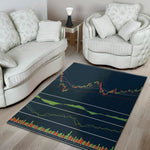 Stock Candlestick And Indicators Print Area Rug