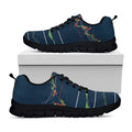 Stock Candlestick And Indicators Print Black Running Shoes