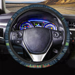 Stock Candlestick And Indicators Print Car Steering Wheel Cover