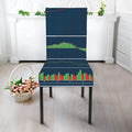 Stock Candlestick And Indicators Print Dining Chair Slipcover