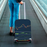 Stock Candlestick And Indicators Print Luggage Cover