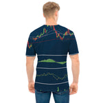Stock Candlestick And Indicators Print Men's T-Shirt