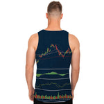 Stock Candlestick And Indicators Print Men's Tank Top