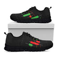 Stock Market Candlestick Print Black Running Shoes