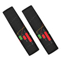 Stock Market Candlestick Print Car Seat Belt Covers