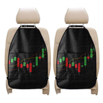 Stock Market Candlestick Print Car Seat Organizers
